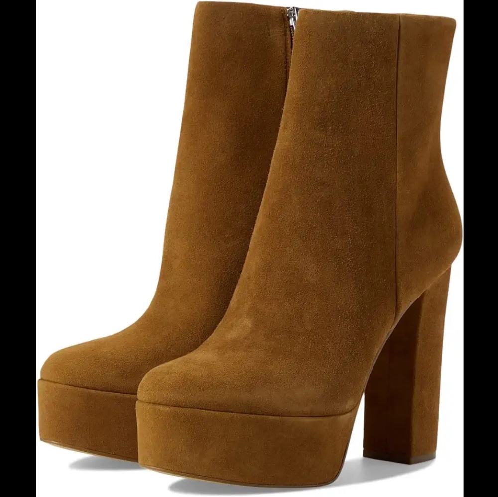 Marc Fisher Brown Ankle Boots